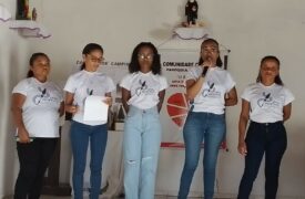 Cursistas da LIEQ realizam palestra sobre impactos ambientais do desmatamento no quilombo Campinho em escola pública municipal de São Bento (MA)