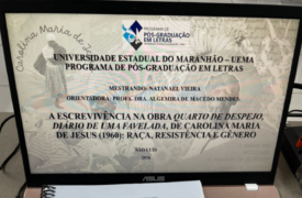 Estudante do Proetnos/Uema conquista título de Mestre em Letras com pesquisa sobre Carolina Maria de Jesus